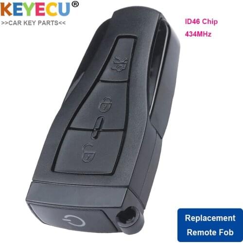 Keyecu Replacement Smart Remote Car Key Fob 3 Buttons 434MHZ with ID46 Chip for MG MG550 MG6