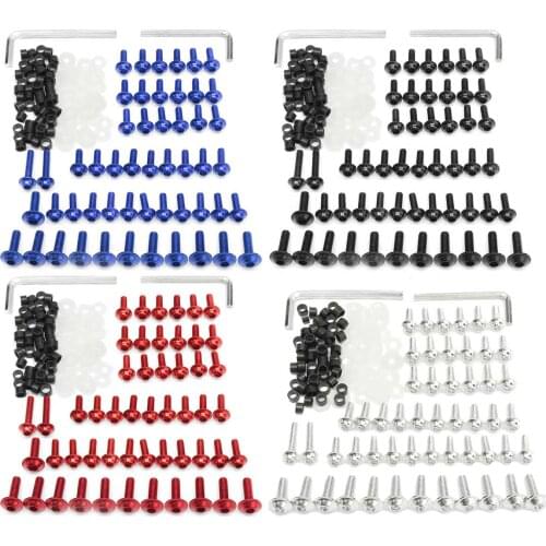 158pcs Motorcycle Fairing Bolts Kit Fastener Clips Screw For Yamaha YZF R6 1999 2000 2001 2002