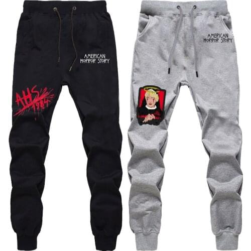 Men Casual Sport Pants American Horror Story Fashion Trousers Women Running Jogger Long Pants Tracksuit Elastic Waist Sweatpants