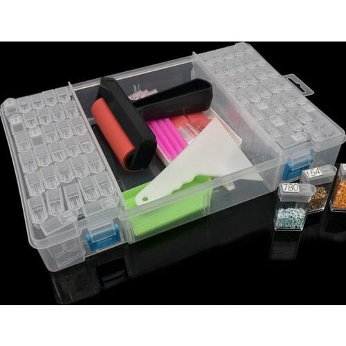 5D diamond painting tools kit for diamond embroidery accessories art supplies storage box