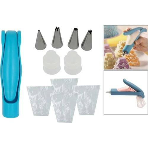 Icing Pen Cake Decorating Tools Nozzles Set Piping Cream Syringe Tips Muffin Dessert Decorators with Pastry Bag Coupler Tip