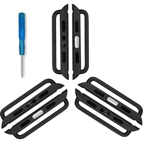 Wholesale Connector Adapter For Apple Watch 5 4 3 2 1 6 SE iWatch Band 42mm 38mm 44mm 40mm Stainless Steel Adapter Connector