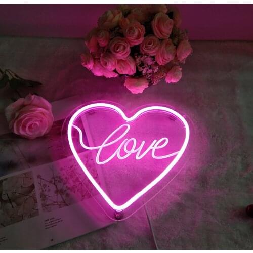 Birthday gift LED LOVE light Home decoration led light