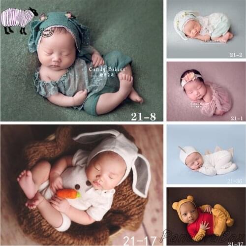 Newborn Photography Props Hat+Dress Set Clothes Infant Photo Shoot Studio Cartoon Outfits Costume bebe fotoshooting Accessories