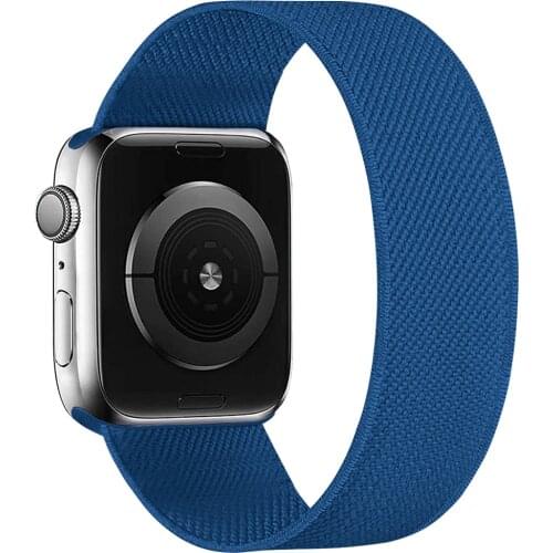 Nylon Solo Loop For Apple watch band 44mm 40mm 38mm 42mm 40 44 mm Elastic watchband belt bracelet iWatch series 3 4 5 se 6 strap