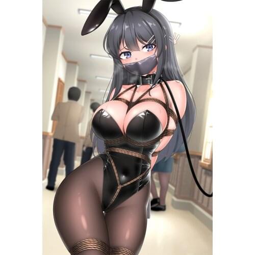 RuleMylife Series Sakurajima Mai Hot Sexy Bunny Girl Car Stickers Decal Anime Cute Car Accessories Decoration