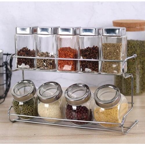 Kitchenware Glass Condiment Bottle Set Receiving Salt Tank Condiment Bottle Condiment Bottle Box Combination