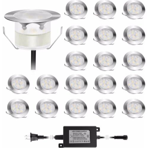 Stainless Steel LED Step Light for Living Room/Outdoor Garden Waterproof IP67 1W DC12V RGB Warm white Cold White Blue