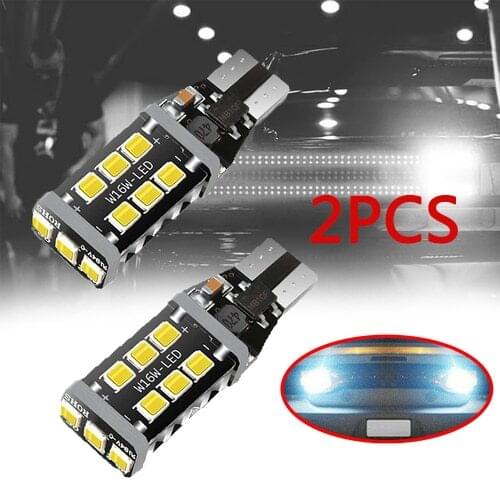 2pcs T15 Led Light Bulb 921 LED Bulb W16W 1080LM for Backup Reverse Lights White universal cars turn signal brake light