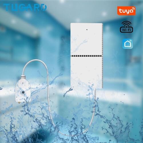 Tugard Tuya Wifi Water Leakage Alarm Flood Alert Overflow Water Level Detectors For Home Smart Security Protection