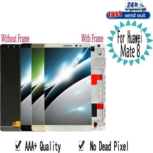 6.0" LCD For Huawei Mate 8 LCD Display Touch Screen Digitizer Assembly Replacement with Frame For Huawei Mate8