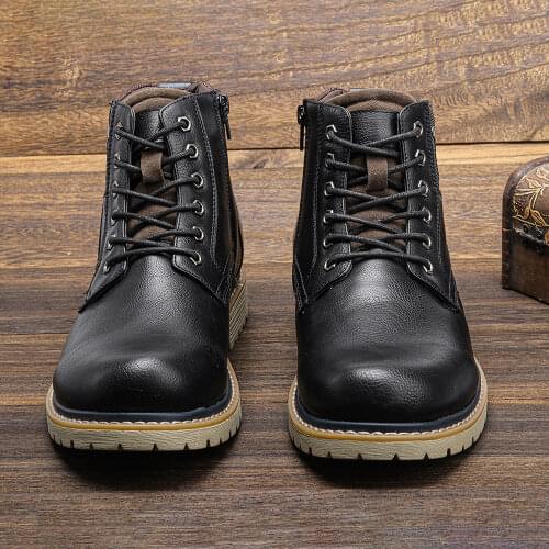 40-46 Men boots winter Martin boots Thick hair keeps warm Brand high quality Winter boots for men