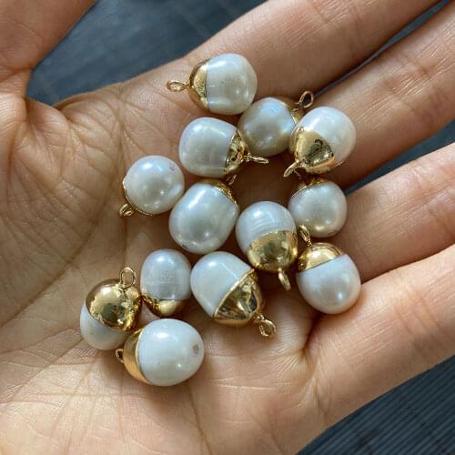 1pcs Wholesale Multicolor Irregular Shape Pendant Freshwater Pearl Jewelry Making DIY Handmade Accessories Beaded Decoration