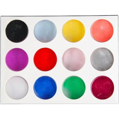 12 Colors Acrylic Powder Dust Sculpture Powder Gel Nail Extension Builder Manicure Tool For nail art