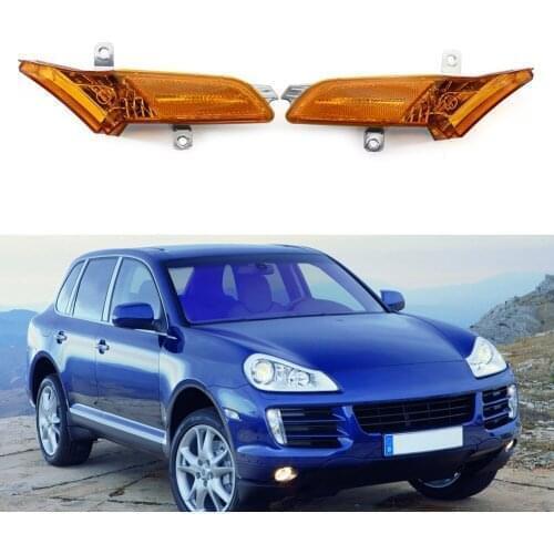 2Pcs LH+RH Car Front Side Marker Light Lamp For Porsche Cayenne 2008 2009 2010 US Models Only