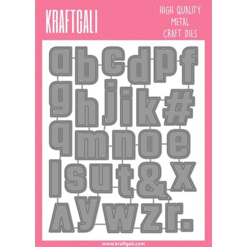 2021 AliliArts Metal Cutting Dies Lower case letters set diy Scrapbooking Photo Album Decorative Embossing PaperCard Crafts Die