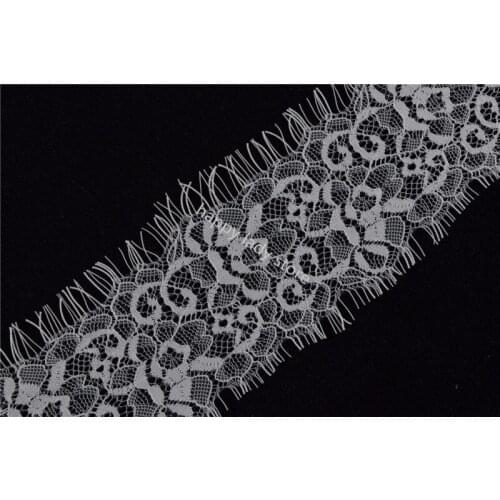 30Pcs 3yards Black and white eyelash lace For handmade DIY clothing accessories/ Wedding decoration