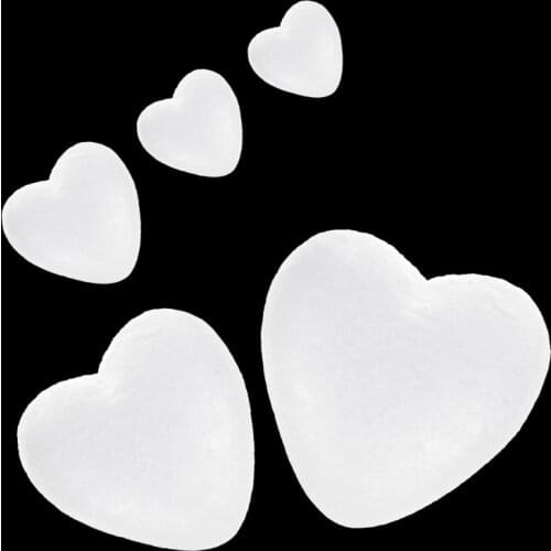 Heart Shape White Foam Wedding Decorations Festival Birthday Parties Accessories L5YE
