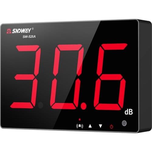 SNDWAY Digital Sound Level Meter 30~130db Sound Level Indicator Indoor/Outdoor Noise Measuring Tool Wall Hanging Decibel Meter
