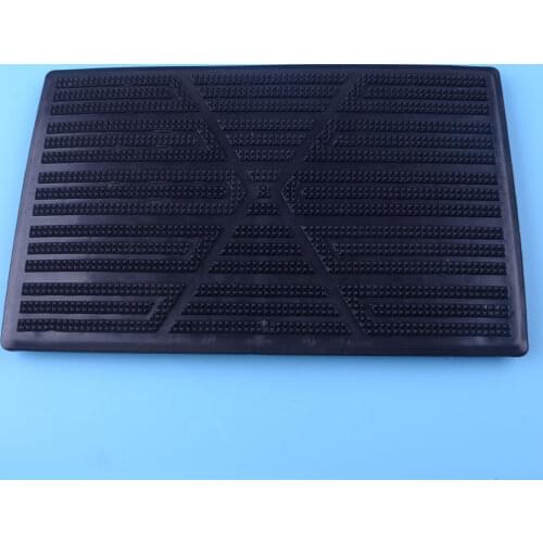 CITALL 25CM x 16CM Universal Car Accessories Black PVC Plastic Car Floor Carpet Pad Heel Foot Mat Pedal Patch Cover