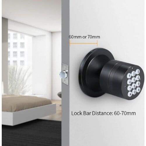 Turbo Lock Smart Code Ball Door Lock Password Electronic Digital Door Lock Simple Installation Security Door Lock