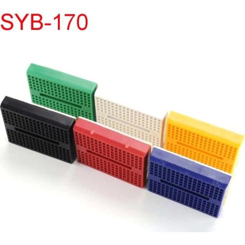 10 Pcs SYB-170 Mini Solderless Prototype Breadboard 170 Tie-points For Uno Diy Kit