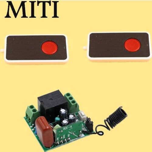 Mini Smart Home Switch 220V 1CH 10A Wireless Remote Control Switch Relay Receiver+ 2 X Waterproof Transmitter 315/433 MHZ Toggle