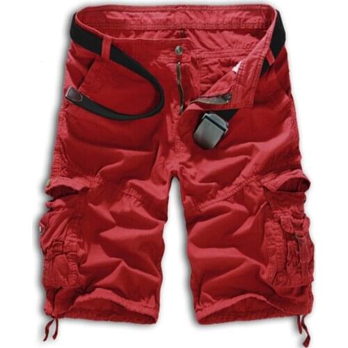 New Men Male Summer Beach Shorts Half Trousers Knee Length Top Quality Straight Cool Pockets Casual Big Size Fashion Casual