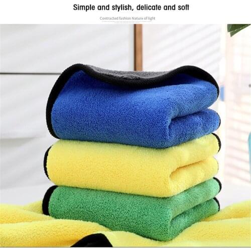 600Gsm Extra Soft Car Wash Microfiber Towel Car Cleaning Drying Cloth Car Care Cloth Detailing Car Washtowel Never Scrat