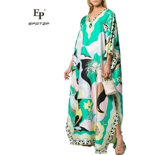 EFATZP New Womens Dresses Fertilize and Increase Style Knitted Elastic caftanFashion Dresses