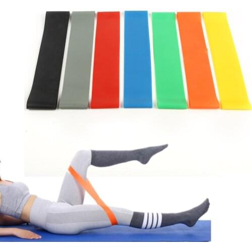 1PCs Fitness Yoga Resistance Rubber Bands Fitness Exercise Gym Strength Training Pilates Latex Elastic Bands Indoor Equipment