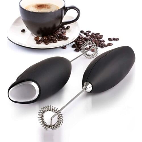 Milk Frother Handheld Electric Foam Maker For Coffee Latte Cappuccino Hot Chocolate Stand Drink Mixer With Stainless Steel Whisk