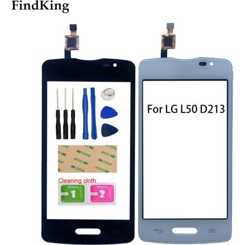 4.0" Touch Screen For LG L50 D213 Touch Panel Digitizer Front Glass Lens Sensor Panel Tools 3M Glue