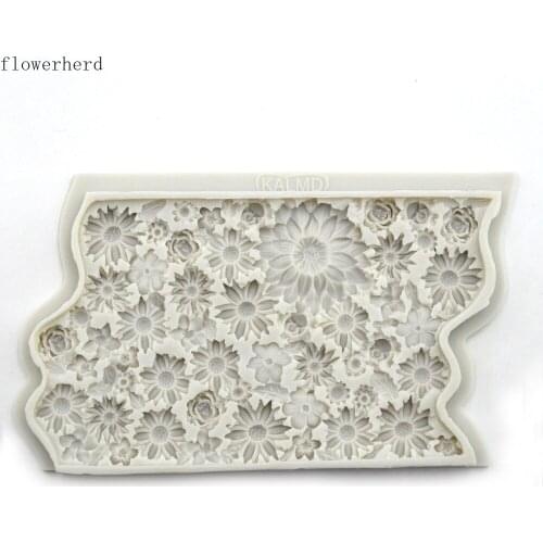 DIY Cake Decoraton Accessories Silicone Chrysanthemum Flower Mold Fondant Cake Mold Chocolate Mold Diy Baking Tools