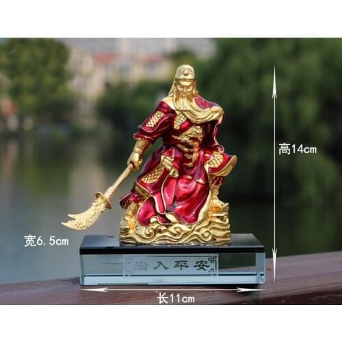 HOME OFFICE SHOP CAR TOP Efficacious Talisman Protection Money Drawing Martial God of wealth Guan gong Guan di FENG SHUI statue