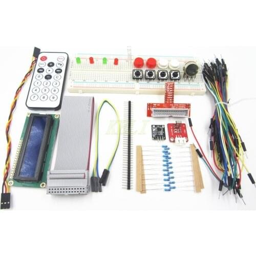 1Set Raspberry PI Kit Breadboard 1602 LCD GPIO Adapter Cable LED Sensor