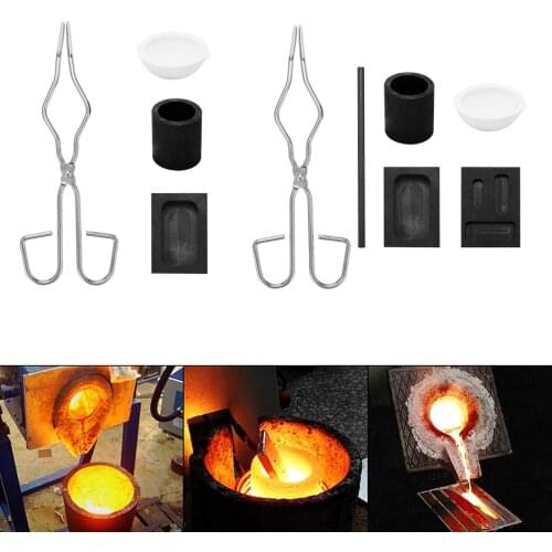 1Set Torch Melting Casting Kit Tongs Jewelry Making Tools Tong Ingot Mold
