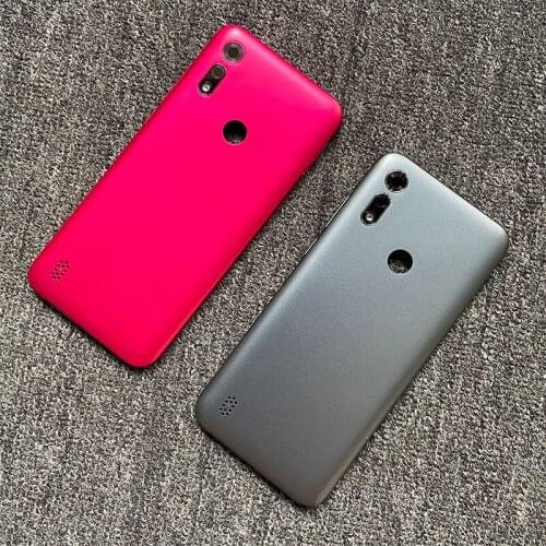 10/pcs 6.1" New Back Housing Cover For Motorola Moto E6i Battery Cover Back Door Case Glass Repair Parts