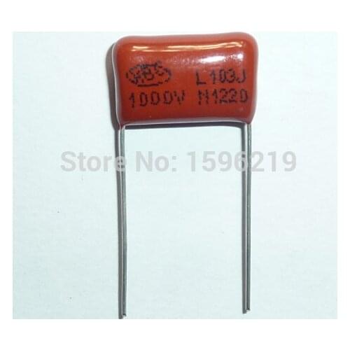 10pcs CBB capacitor 103 1000V 103J 1KV 0.01uF 10nF P15 CBB13 Metallized Polypropylene Film Capacitor
