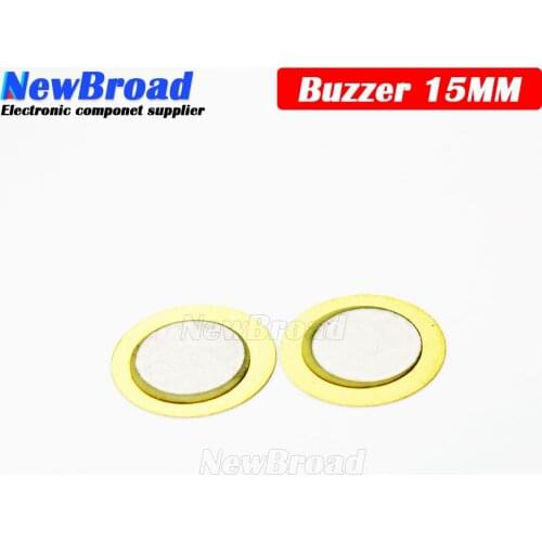 10 Pcs Piezoelectric Piezo Ceramic Wafer Plate Buzzer Loudspeaker Dia 15mm For Arduino Diy Electro