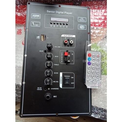 12 inch square dance audio main board 12V lithium battery Bluetooth pull-rod speaker power amplifier