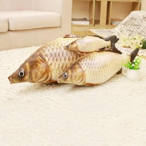 3D Carp Fish Cushion Pillow Animal Plush Toy Children Gift Home Decor 20cm/7in