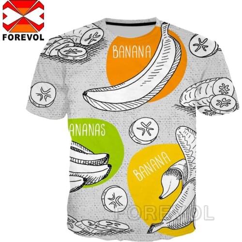 3d print cute fruit apples bananas oranges t shirt homme Short Sleeve tops tees punk t-shirt for Men Women oversized T Shirts