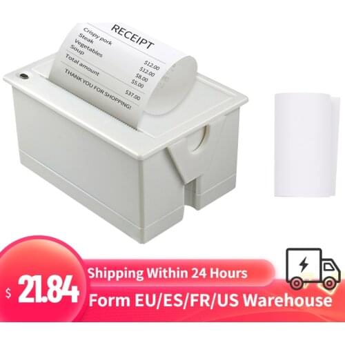 Aibecy Mini 58mm Embedded Thermal Printer Module POS Receipt Ticket Barcode Printer ESC/POS Print with USB/RS232/TTL Interface