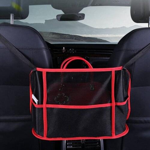 Car Net Pocket Handbag Holder Car Seat Storage Between Seat Storage Net Bag For Packaging Car Organizer Storage