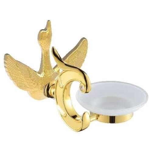 FREE SHIPPING Swan design GOLD SOAP DISH HOLDER