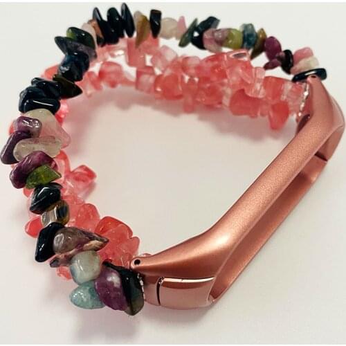 Bracelet for Xiaomi Mi Band 6 Strap Miband 5 NFC Correa Watchbands for Mi Band 3 4 Wristbands Accessories Natural Beads Jewelry