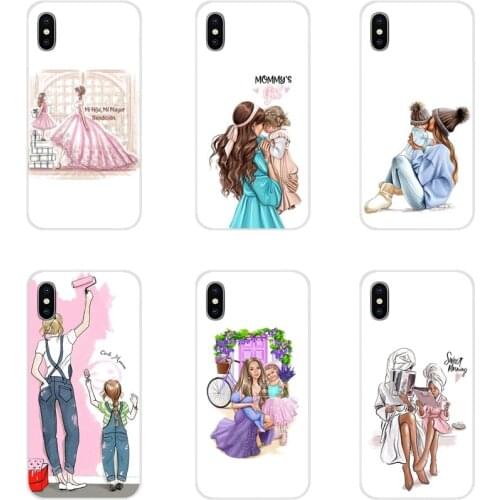 Black Brown Hair Baby Mom Girl Queen Clear Case Design For Samsung Galaxy J1 J2 J3 J4 J5 J6 J7 J8 Plus 2018 Prime 2015 2016 2017