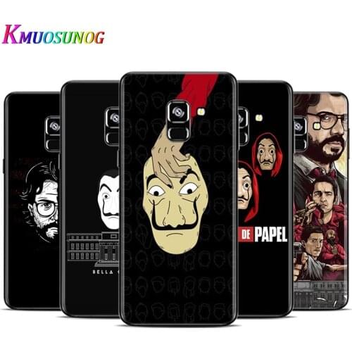 La casa de papel TV For Samsung Galaxy A9 A9S A8 A8S A7 A750 A6 A6S A5 A3 Plus Star 2016 2017 2018 Black Phone Case