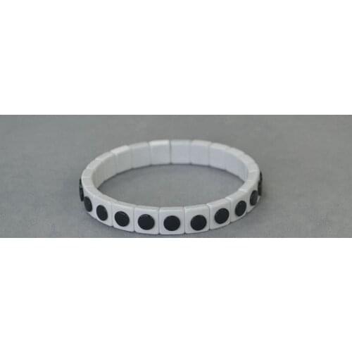 BLACK AND WHITE BRACELET